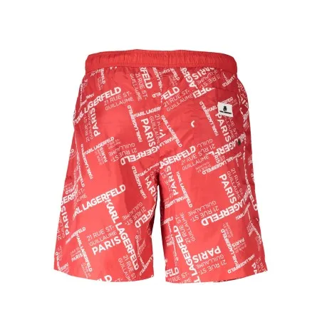 KARL LAGERFELD BEACHWEAR MAILLOT DE BAIN HOMME BAS ROUGE - KARL LAGERFELD BEACHWEAR