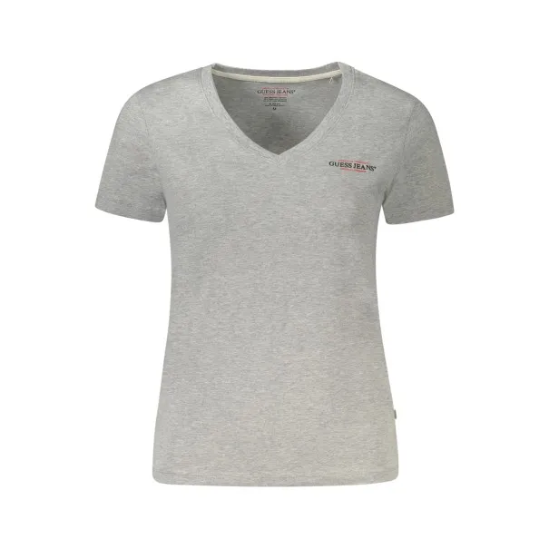T-SHIRT À MANCHES COURTES GUESS JEANS FEMME GRIS - GUESS JEANS