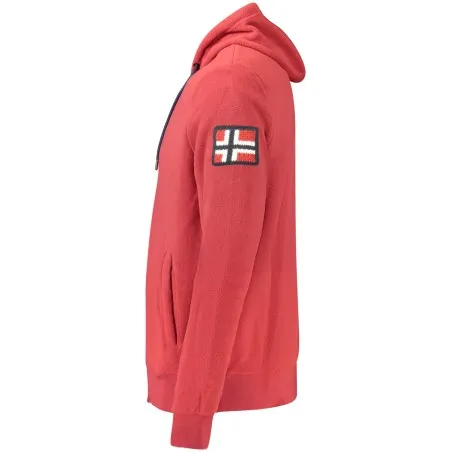 Sweat-shirt zippé rouge pour homme Norvège 1963 - NORWAY 1963
