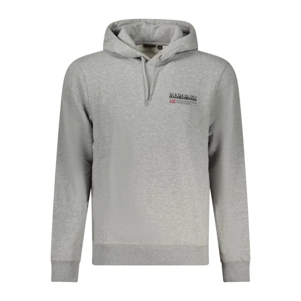 NAPAPIJRI SWEAT-SHIRT SANS FERMETURE ÉCLAIR GRIS POUR HOMMES - NAPAPIJRI
