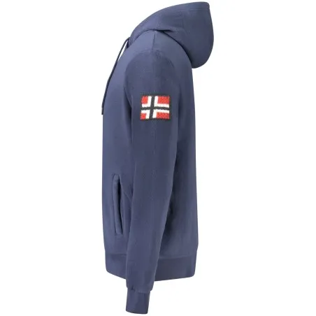 Sweat-shirt zippé bleu pour homme Norvège 1963 - NORWAY 1963