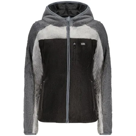 SWEAT-SHIRT NOIR À FERMETURE ÉCLAIR POUR FEMMES NORVÈGE 1963 - NORWAY 1963
