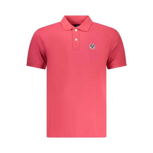 Polo à manches courtes pour homme North Sails, rouge - NORTH SAILS