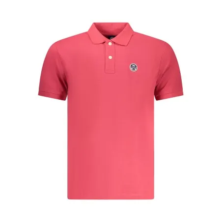 Polo à manches courtes pour homme North Sails, rouge - NORTH SAILS
