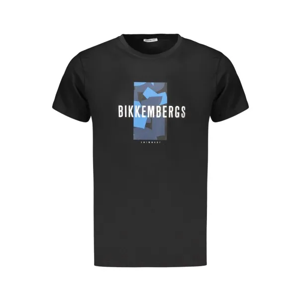 T-shirt à manches courtes pour homme BIKKEMBERGS, noir - BIKKEMBERGS
