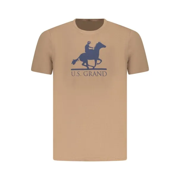 T-shirt à manches courtes pour homme US GRAND, marron - U.S. GRAND