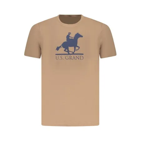 T-shirt à manches courtes pour homme US GRAND, marron - U.S. GRAND