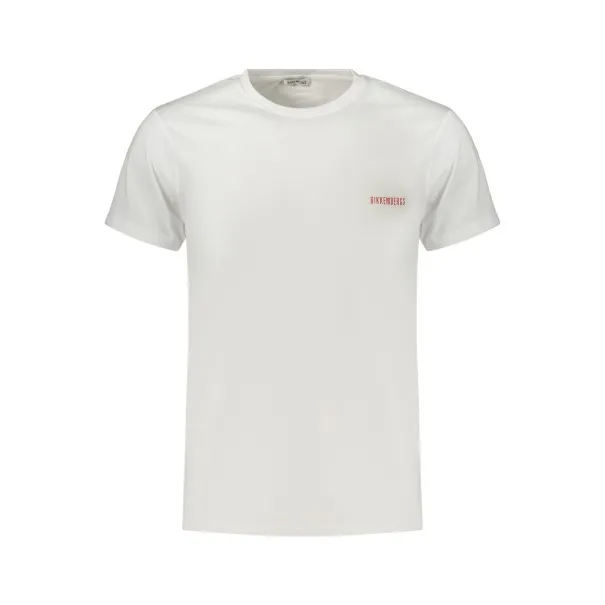 T-shirt blanc à manches courtes pour homme BIKKEMBERGS - BIKKEMBERGS