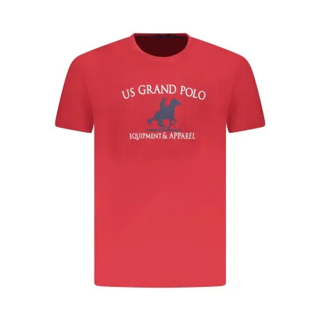 T-shirt rouge à manches courtes pour homme US GRAND - U.S. GRAND