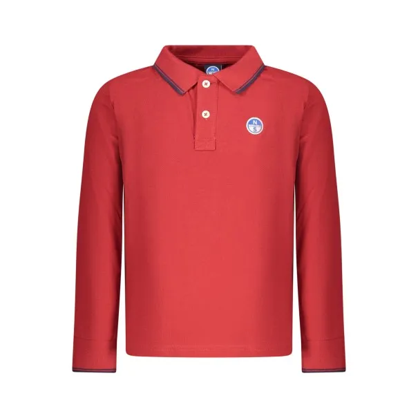 Polo à manches longues pour enfants North Sails, rouge - NORTH SAILS