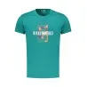 T-shirt vert à manches courtes pour homme BIKKEMBERGS - BIKKEMBERGS