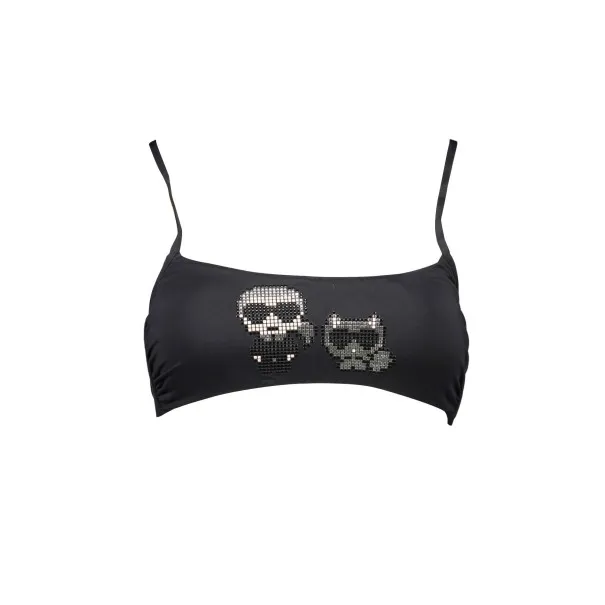 Haut de maillot de bain Karl Lagerfeld Beachwear pour femme Noir - KARL LAGERFELD BEACHWEAR