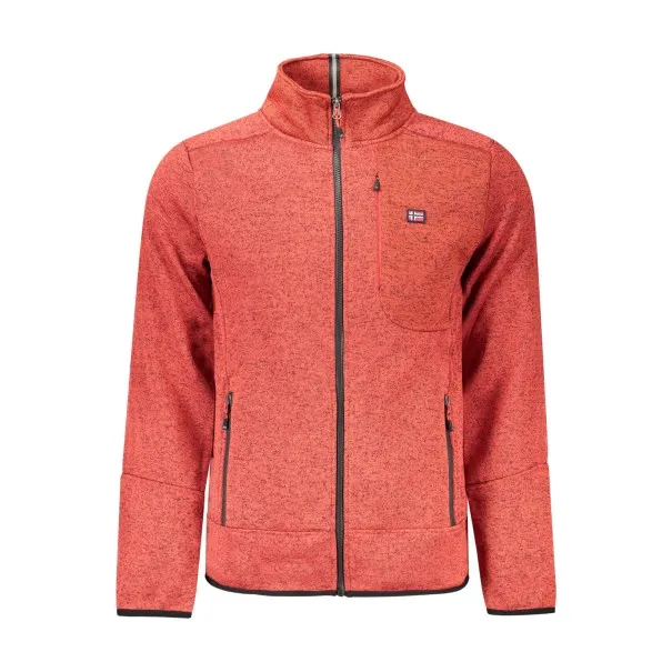 Sweat-shirt zippé rouge pour homme Norvège 1963 - NORWAY 1963