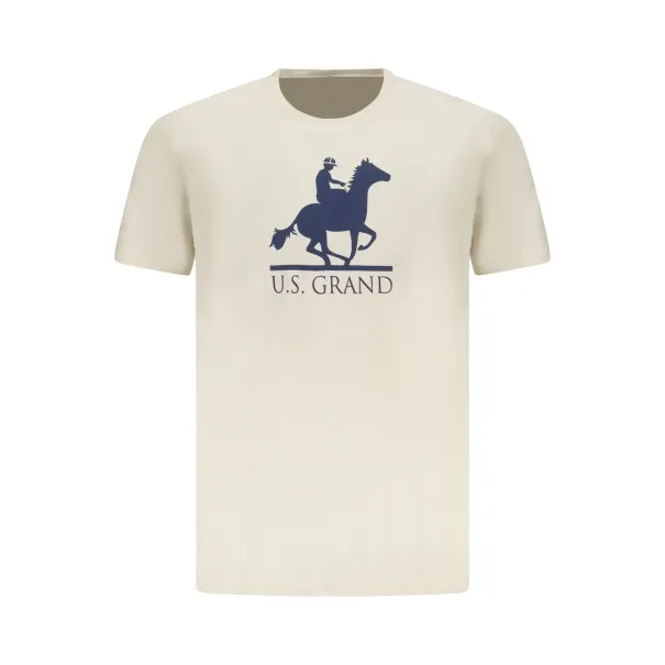 T-shirt beige à manches courtes pour homme US GRAND - U.S. GRAND