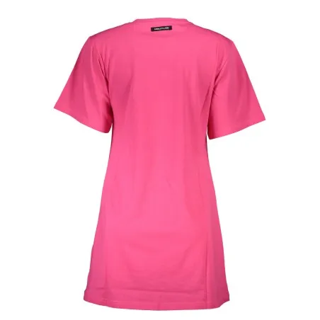 T-SHIRT CAVALLI CLASS MANCHES COURTES FEMME ROSE - CAVALLI CLASS