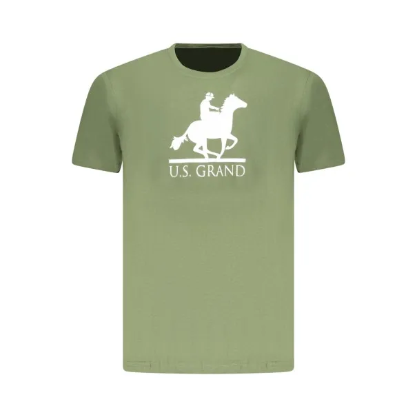 T-shirt vert à manches courtes pour homme US GRAND - U.S. GRAND