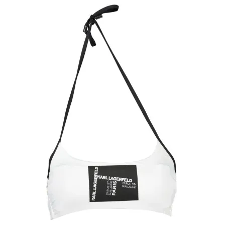 Haut de maillot de bain Karl Lagerfeld Beachwear pour femme, blanc - KARL LAGERFELD BEACHWEAR