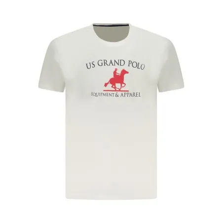T-shirt blanc à manches courtes US GRAND pour homme - U.S. GRAND