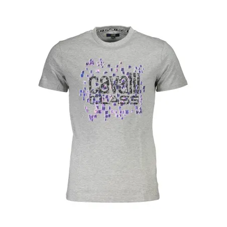 T-SHIRT À MANCHES COURTES CAVALLI CLASS HOMME GRIS - CAVALLI CLASS