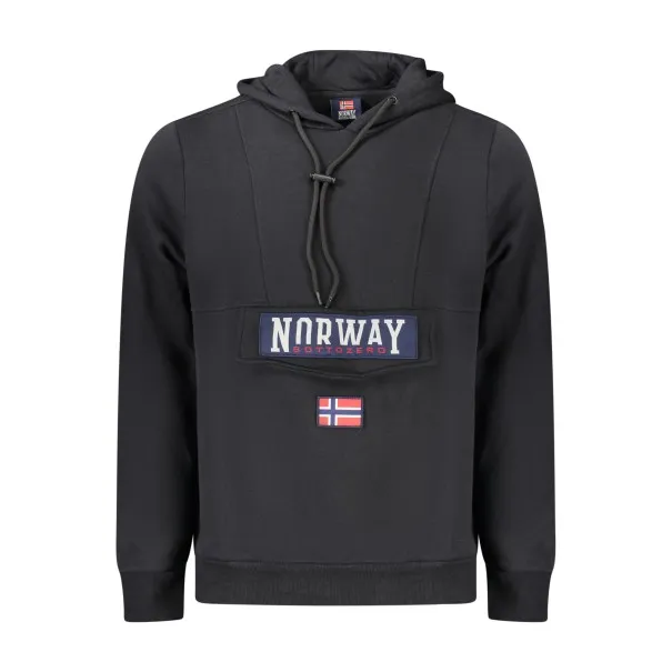 Sweat-shirt zippé noir pour homme Norvège 1963 - NORWAY 1963