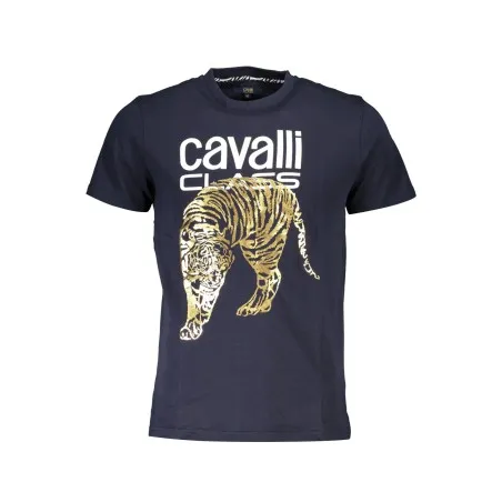 T-SHIRT À MANCHES COURTES CAVALLI CLASS HOMME BLEU - CAVALLI CLASS