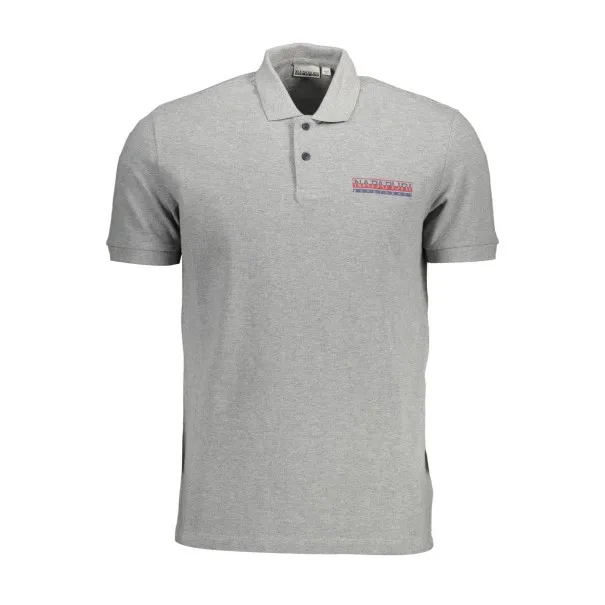 NAPAPIJRI POLO MANCHES COURTES HOMME GRIS - NAPAPIJRI