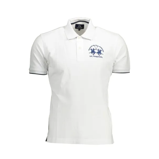 POLO HOMME BLANC À MANCHES COURTES LA MARTINA - LA MARTINA