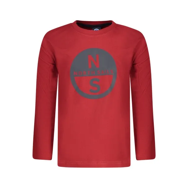 T-shirt à manches longues pour enfants North Sails, rouge - NORTH SAILS