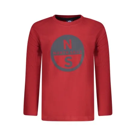 T-shirt à manches longues pour enfants North Sails, rouge - NORTH SAILS