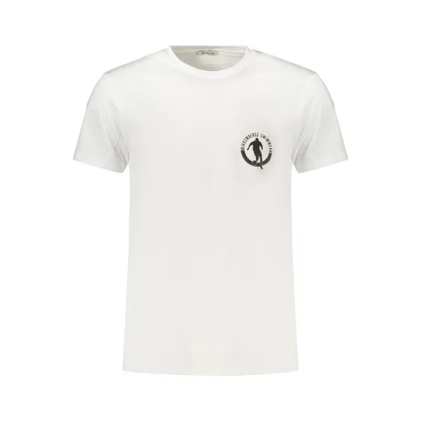 T-shirt blanc à manches courtes pour homme BIKKEMBERGS - BIKKEMBERGS