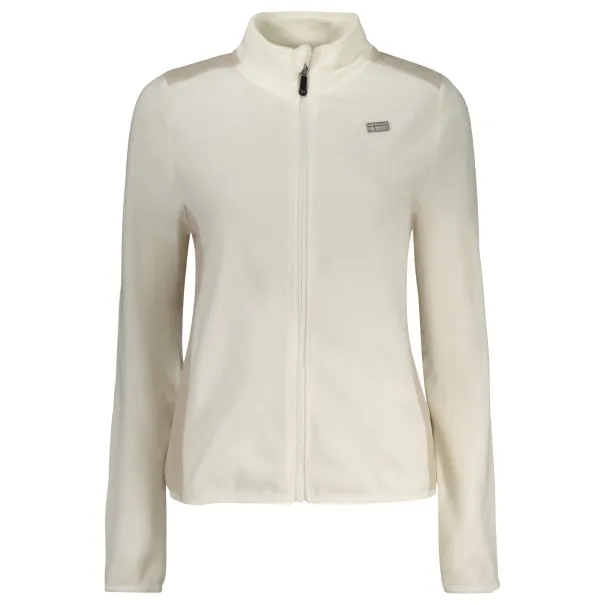 SWEAT-SHIRT BLANC À FERMETURE ÉCLAIR POUR FEMMES NORVÈGE 1963 - NORWAY 1963