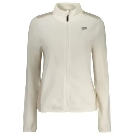 SWEAT-SHIRT BLANC À FERMETURE ÉCLAIR POUR FEMMES NORVÈGE 1963 - NORWAY 1963