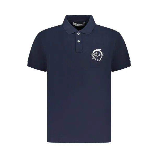 TRUSSARDI POLO MANCHES COURTES HOMME BLEU - Trussardi