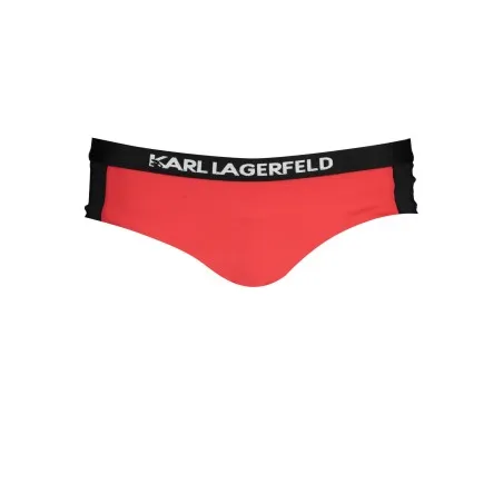 KARL LAGERFELD BEACHWEAR BAS DE MAILLOT DE BAIN FEMME ROUGE - KARL LAGERFELD BEACHWEAR