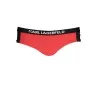 KARL LAGERFELD BEACHWEAR BAS DE MAILLOT DE BAIN FEMME ROUGE - KARL LAGERFELD BEACHWEAR