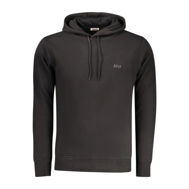 SWEAT-SHIRT NOIR À FERMETURE ÉCLAIR POUR HOMMES RIFLE - RIFLE