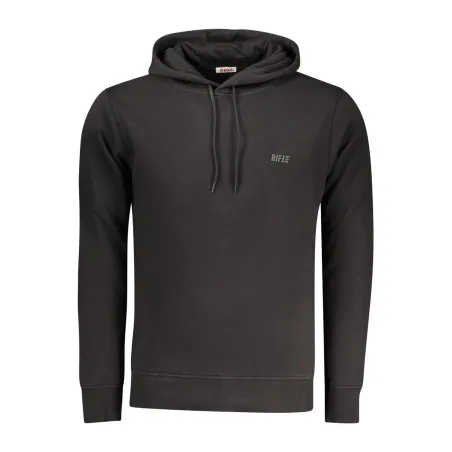 SWEAT-SHIRT NOIR À FERMETURE ÉCLAIR POUR HOMMES RIFLE - RIFLE