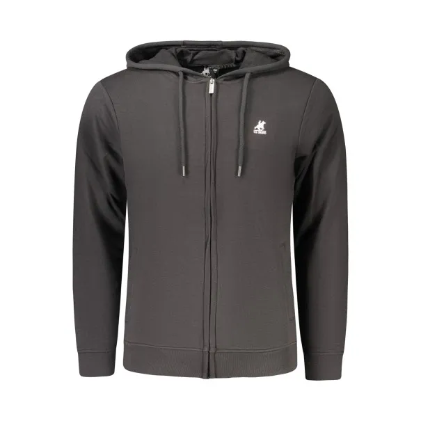 SWEAT-SHIRT NOIR À FERMETURE ÉCLAIR POUR HOMME US GRAND - U.S. GRAND