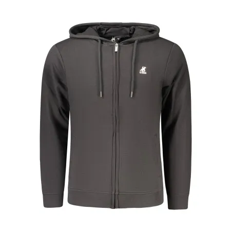 SWEAT-SHIRT NOIR À FERMETURE ÉCLAIR POUR HOMME US GRAND - U.S. GRAND