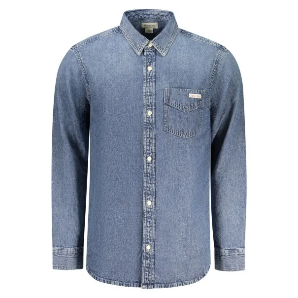 Chemise à manches longues pour homme Calvin Klein, bleue - CALVIN KLEIN