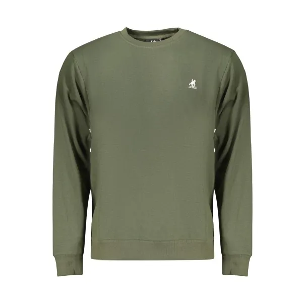 SWEAT-SHIRT VERT À FERMETURE ÉCLAIR POUR HOMME US GRAND - U.S. GRAND