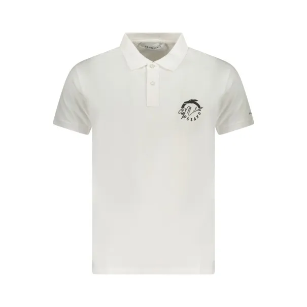 TRUSSARDI POLO MANCHES COURTES HOMME BLANC - Trussardi