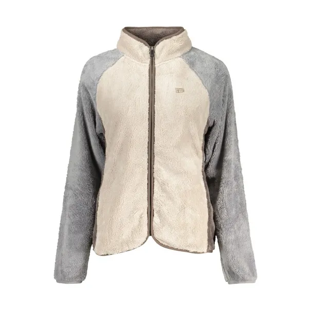 SWEAT-SHIRT BEIGE À FERMETURE ÉCLAIR POUR FEMMES NORVÈGE 1963 - NORWAY 1963