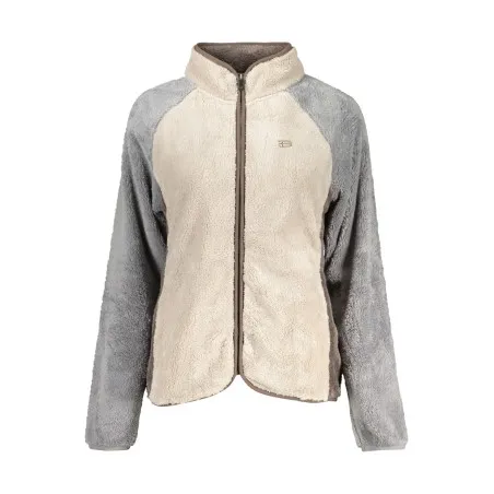 SWEAT-SHIRT BEIGE À FERMETURE ÉCLAIR POUR FEMMES NORVÈGE 1963 - NORWAY 1963
