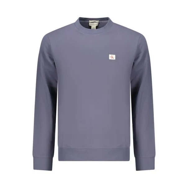SWEAT-SHIRT BLEU À FERMETURE ÉCLAIR CALVIN KLEIN POUR HOMME - CALVIN KLEIN