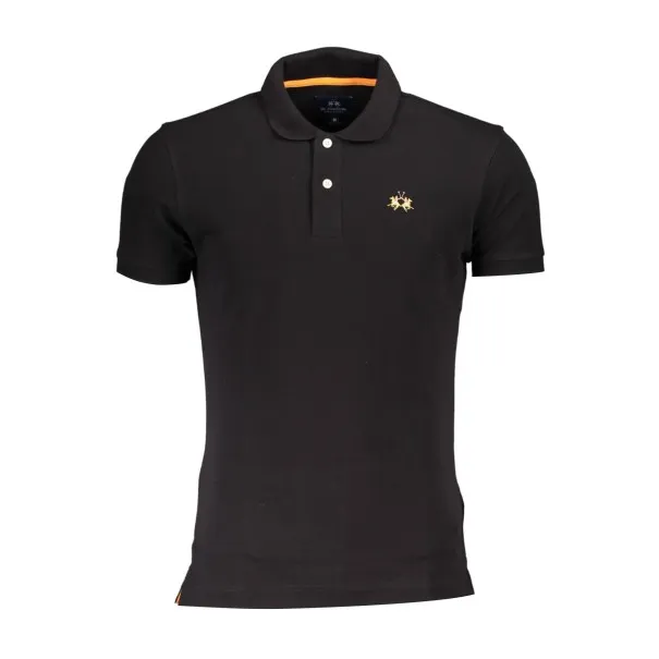 POLO HOMME NOIR À MANCHES COURTES LA MARTINA - LA MARTINA