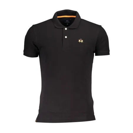 POLO HOMME NOIR À MANCHES COURTES LA MARTINA - LA MARTINA