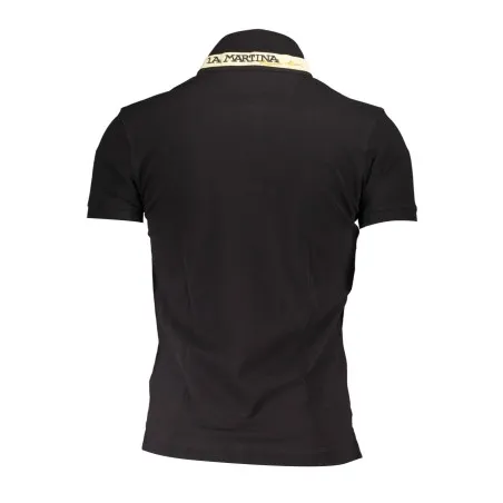 POLO HOMME NOIR À MANCHES COURTES LA MARTINA - LA MARTINA