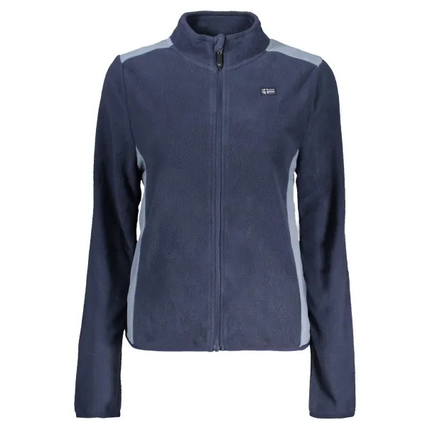 SWEAT-SHIRT FEMME BLEU À FERMETURE ÉCLAIR NORVÈGE 1963 - NORWAY 1963