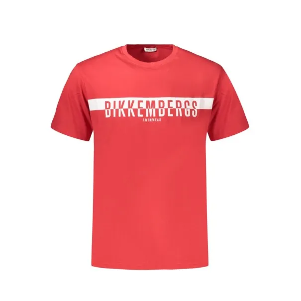 T-shirt à manches courtes pour homme BIKKEMBERGS, rouge - BIKKEMBERGS